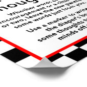 レーシングカーのベビーシャワーのサインがプリントされる ポスター (角)