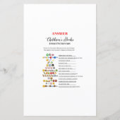 レーシングカーのベビーシャワーゲームプリント (裏面)