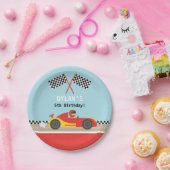 レーシングカーのボーイズ誕生パーティー用品 ペーパープレート (パーティー)