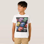 レーシングカーのロードレース Tシャツ (正面フル)