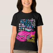 レーシングカーの市街 トライブレンドＴシャツ (正面)