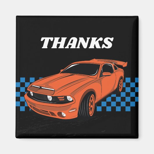 レーシングカーの磁石、カーパーティーの人気 マグネット (正面)