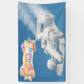 レーシングカークラウド大型屋内バナー 横断幕 (縦)