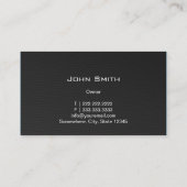 レーシングカークールカーボン繊維自動ビジネスカード 名刺 (裏面)