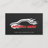 レーシングカークールカーボン繊維自動ビジネスカード 名刺 (正面)