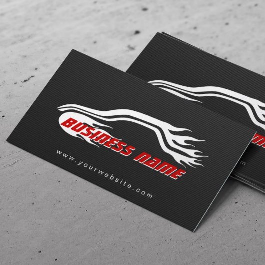 レーシングカークールカーボン繊維自動ビジネスカード 名刺