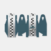 レーシングカーグリーン、ブラック&ホワイトのビーフボックス フェイバーボックス (折り畳みなし)