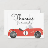 レーシングカーディスプレイカード 招待状 (正面/裏面)