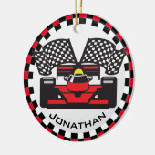 レーシングカーデザインセラミックオーナメント セラミックオーナメント (左)