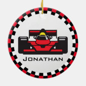 レーシングカーデザインセラミックオーナメント セラミックオーナメント (裏面)