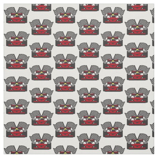 レーシングカーデザイン布 ファブリック (見本)
