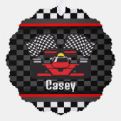 レーシングカーデザイン紙オーナメントカード オーナメントカード (裏面)