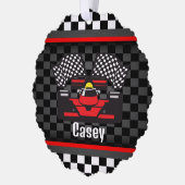 レーシングカーデザイン紙オーナメントカード オーナメントカード (左)