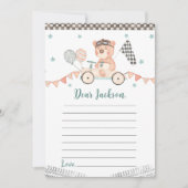 レーシングカーバースデイタイムカプセルメモカード サンキューカード (正面)