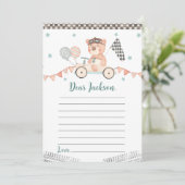 レーシングカーバースデイタイムカプセルメモカード サンキューカード (スタンド正面)