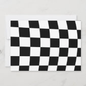 レーシングカーバースデーグリーンパーティーサンクスカード 招待状 (裏面)