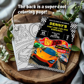 レーシングカーバースデーパーティ 招待状