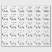 レーシングカーバースデー招待状　ファストワンバースデー ラッピングペーパー (フラット)