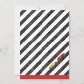 レーシングカーバースデー招待状 招待状 (裏面)