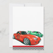 レーシングカーパーティー 誕生日招待状(年齢不問) 招待状 (裏面)