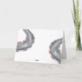 レーシングカーファーストバースデーパーティーありがとう サンキューカード (裏面)