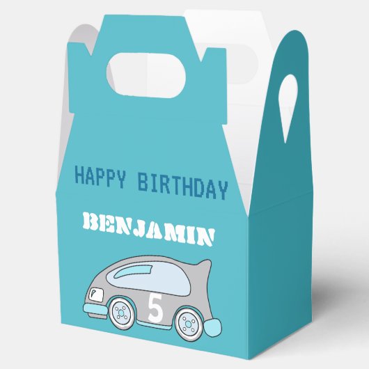 レーシングカーブルーハッピーバースデー フェイバーボックス (オープン)