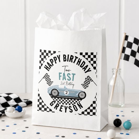 レーシングカーブーム男子2歳の誕生日パーティー フェイバーバッグ