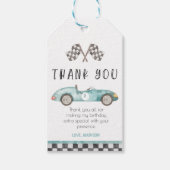 レーシングカープレゼントタグお急ぎ誕生日 ギフトタグ (正面)