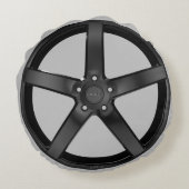 レーシングカーホイールリムグランツーリスモムービーGT7 ラウンドクッション (裏面)