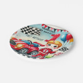 レーシングカーボーイ1st誕生日パーティー ペーパープレート (アングル)