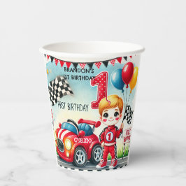 レーシングカーボーイ1st誕生日パーティー 紙コップ