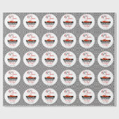 レーシングカーボーイ ベビーシャワー | リトルレーサー パーティー ラッピングペーパー (フラット)