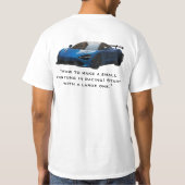 レーシングカーミニットシャツ Tシャツ (裏面)