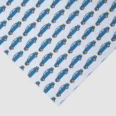 レーシングカーレースレトロブルー誕生日キッズ 薄葉紙 (詳細)