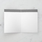 レーシングカーロードハウス名前ハッピーバースデー カード (内部)