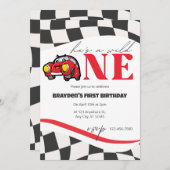 レーシングカーワイルドワン招待状 招待状 (正面/裏面)