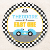 レーシングカーワンパーティー ラウンドペーパーコースター (正面)