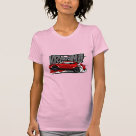 レーシングカー全速VROOM!女性Tシャツ Tシャツ