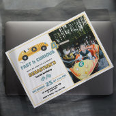 レーシングカー子供の誕生日招待状-カスタム写真 招待状