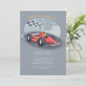 レーシングカー招待状 招待状 (スタンド正面)