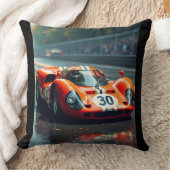 レーシングカー番号69美しい色 クッション (ブランケット)