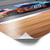 レーシングカー番号69美しい色 フォトプリント            (角)