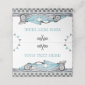 レーシングカー誕生日テント座席表 プレイスカード (外部開封)