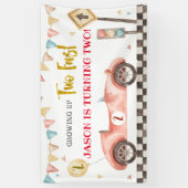 レーシングカー誕生日ラージバナー 横断幕 (縦)