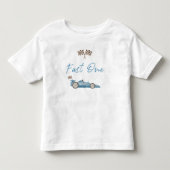 レーシングカー ファースト 1歳 バースデー Tシャツ (正面)