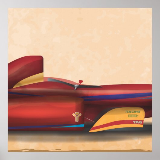レーシングカー ポスター (正面)