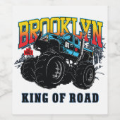 レーシングカー_モーター10 ワインラベル (シングルラベル)