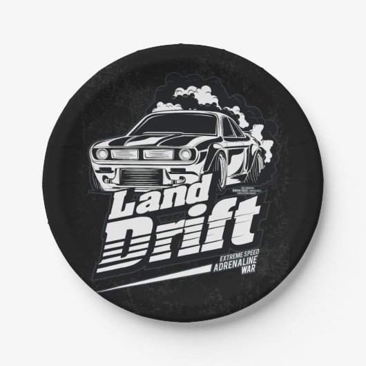 レーシングカー_モーター(253) ペーパープレート (正面)