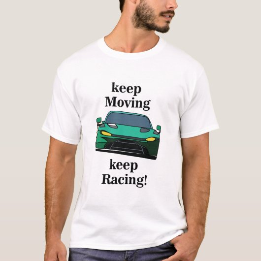 レーシングカー レーサー レース Tシャツ (正面)