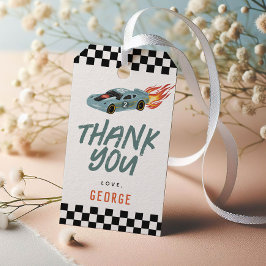 レーシングカー 2歳の誕生日パーティーのお返し ギフトタグ